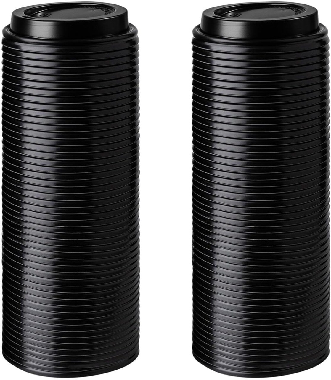 Paper Cups, Paper Coffee Cups - Disposable White Hot Cups for Coffee, Tea or Hot Chocolate. Great for Home and Office (100, Lids For 12,16,20, oz Hot Cups)